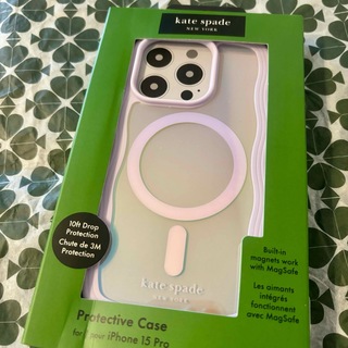 ケイトスペードニューヨーク(kate spade new york)のkate spade iPhone15Proケース レインボー  MagSafe(iPhoneケース)