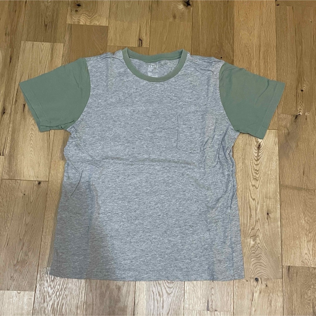 MUJI (無印良品)(ムジルシリョウヒン)の無印良品　ポケットtシャツ 3枚セット M バイカラー メンズのトップス(Tシャツ/カットソー(半袖/袖なし))の商品写真