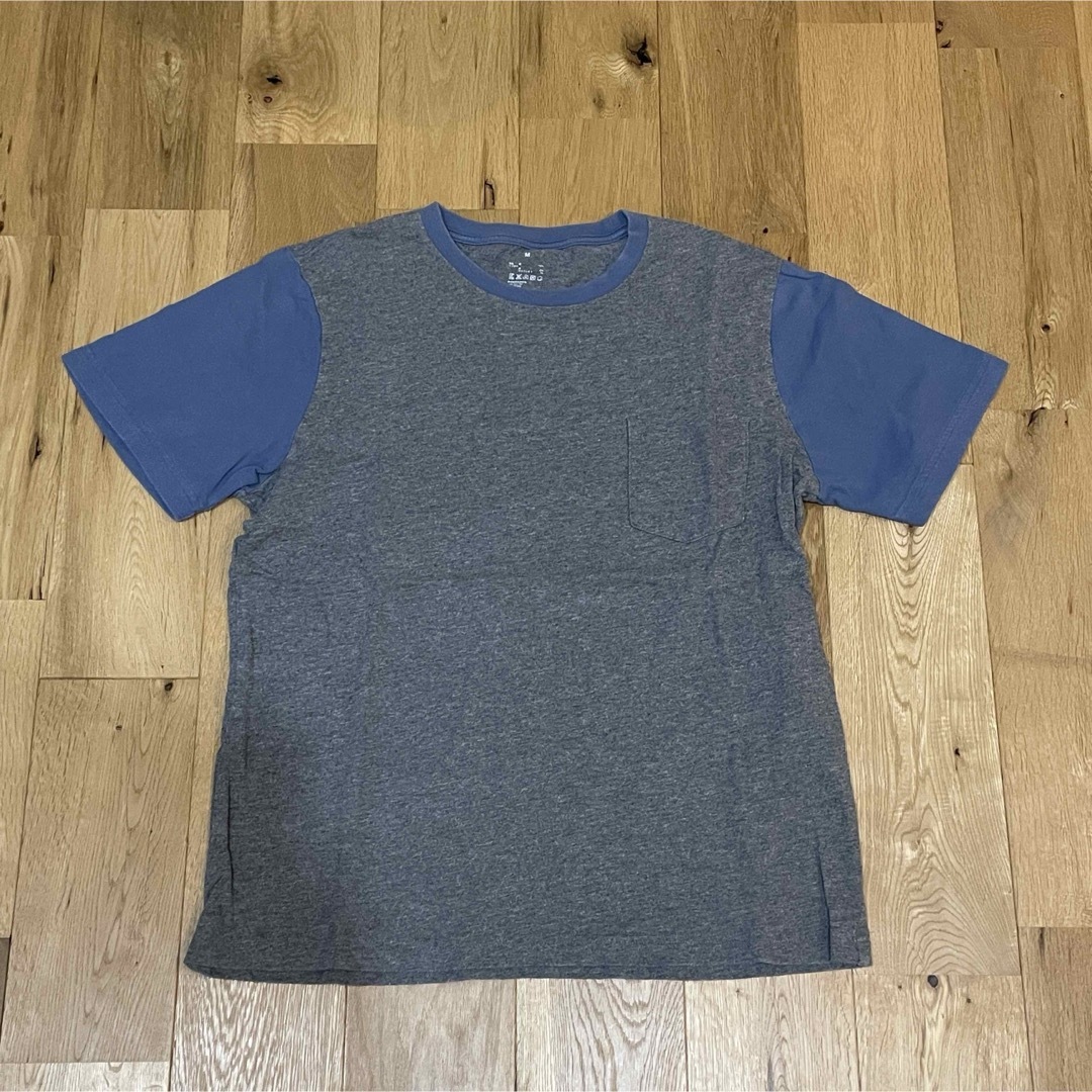 MUJI (無印良品)(ムジルシリョウヒン)の無印良品　ポケットtシャツ 3枚セット M バイカラー メンズのトップス(Tシャツ/カットソー(半袖/袖なし))の商品写真