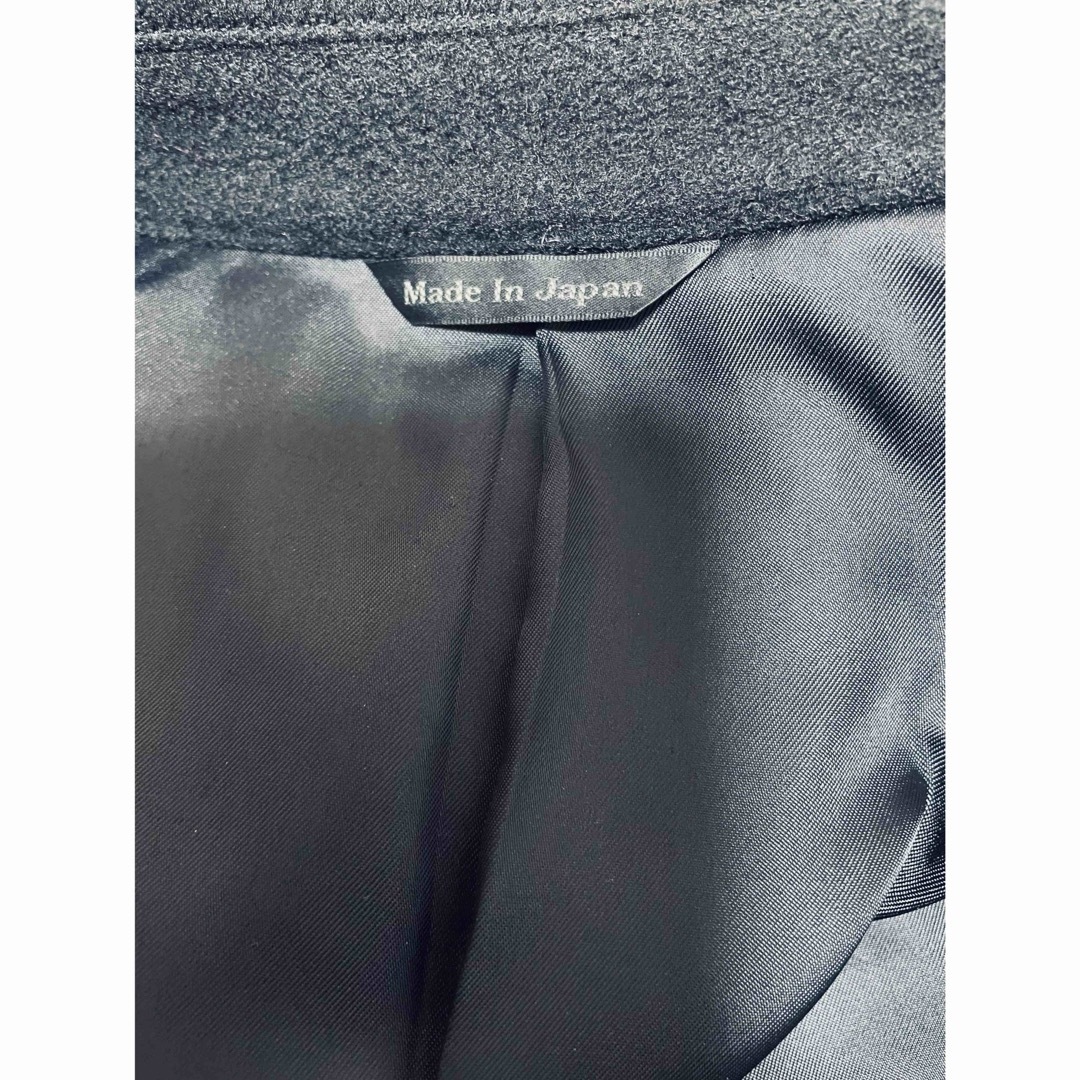 【美品】Field House 　カシミヤ100％ステンカラーコート　黒　日本製 メンズのジャケット/アウター(ステンカラーコート)の商品写真