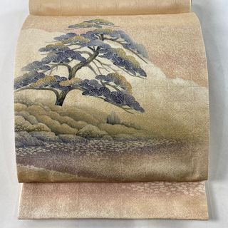 袋帯 美品 名品 お太鼓柄 正絹 【中古】(帯)