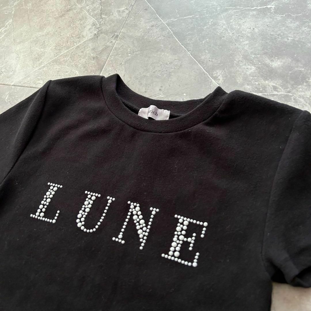 Darich(ダーリッチ)のDarich ダーリッチ LUNE ラインストーン Tシャツ カットソー フリー レディースのトップス(Tシャツ(半袖/袖なし))の商品写真