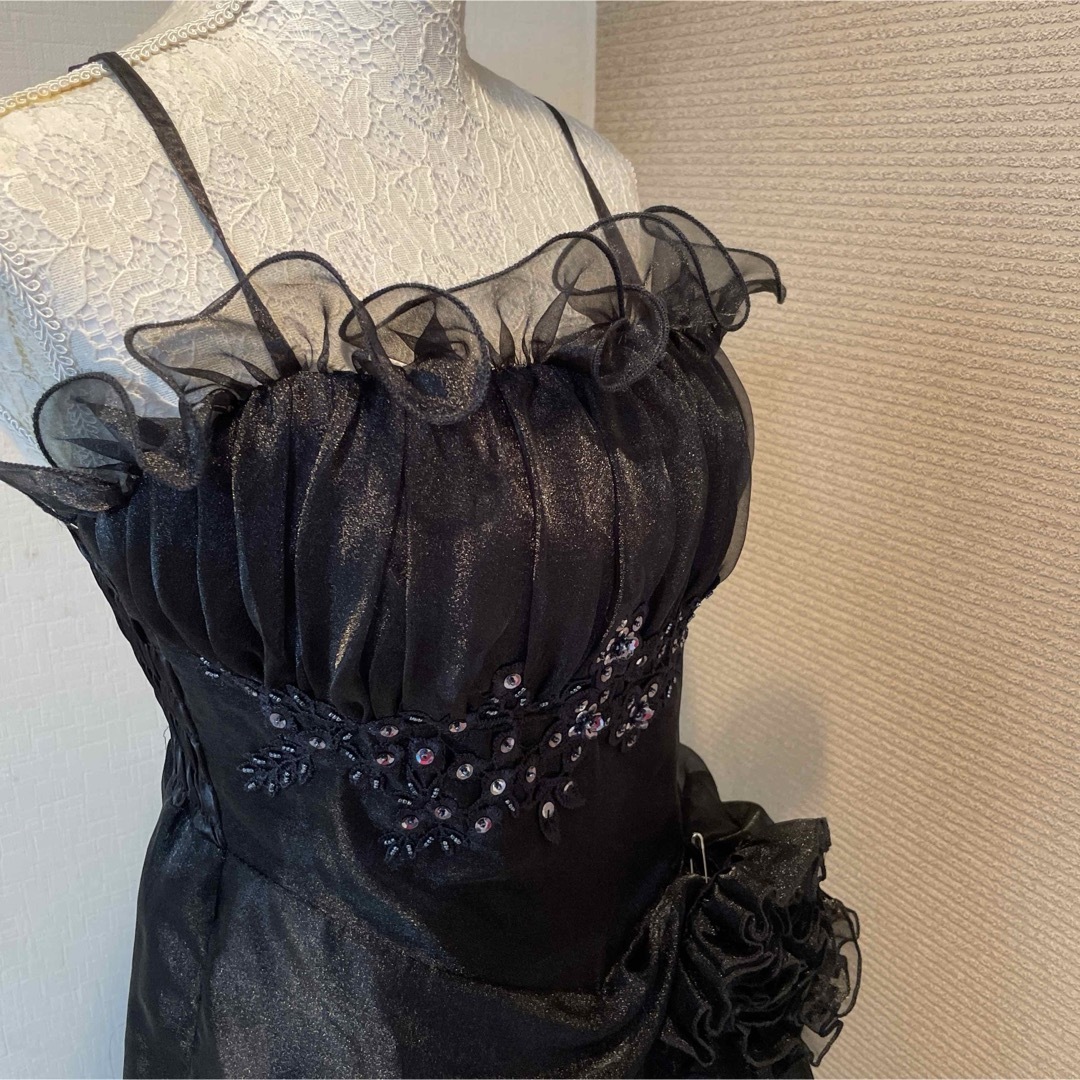 黒　ドレス レディースのフォーマル/ドレス(ロングドレス)の商品写真