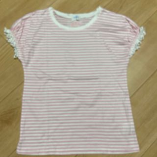 Shirley Temple - シャーリーテンプル　ピンクボーダーTシャツ　150