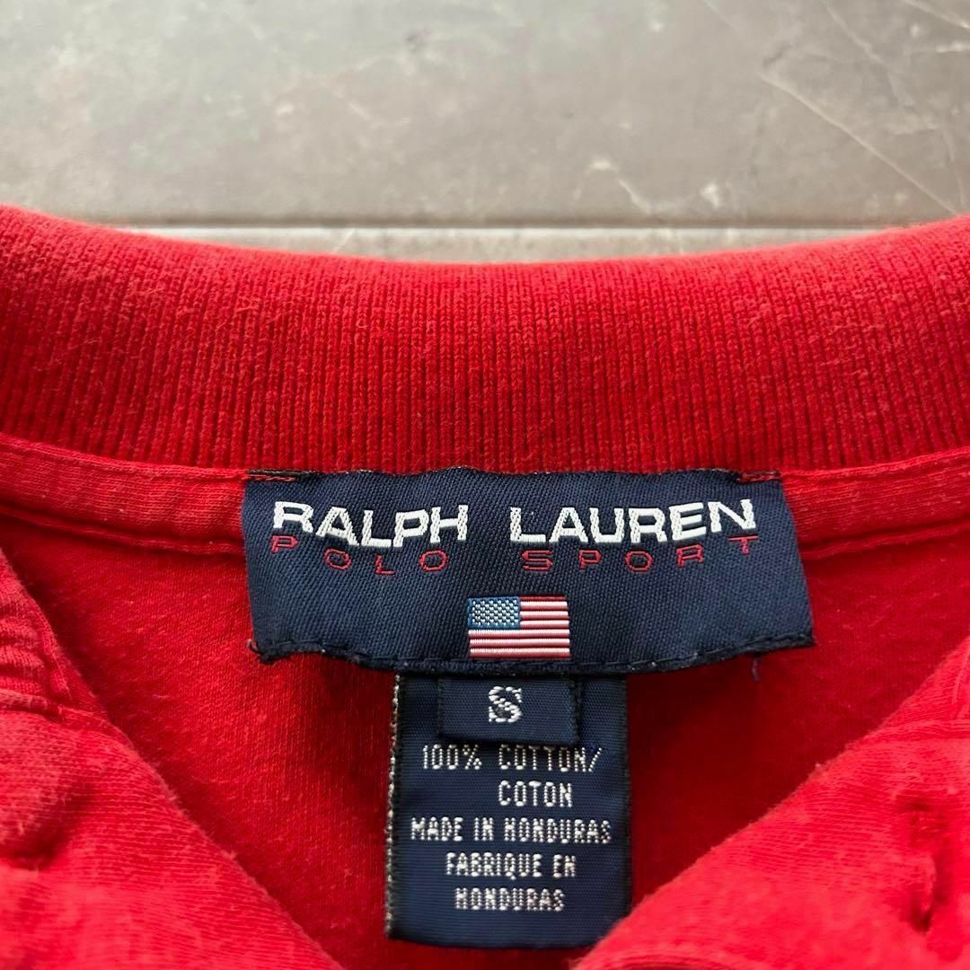 Ralph Lauren(ラルフローレン)のラルフローレン ポロシャツ メンズ レッド ワンポイントポニー刺繍 S メンズのトップス(ポロシャツ)の商品写真