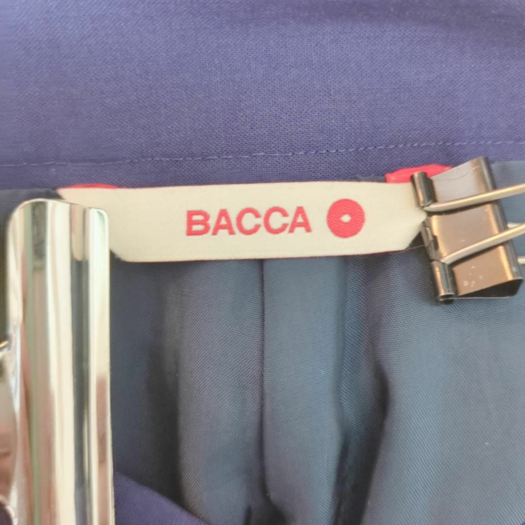 BACCA(バッカ)のMS066/BACCA パンツ 無地 ワイド ハーフ 毛混ウール キュプラ レディースのスカート(ひざ丈スカート)の商品写真