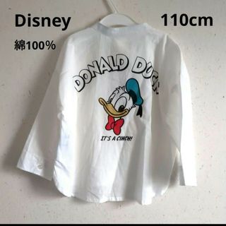 ディズニー(Disney)のDisney　ドナルド　長袖シャツ　110cm 綿100％(Tシャツ/カットソー)