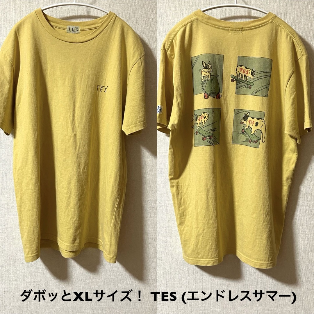 THE ENDLESS SUMMER（TES）(エンドレスサマー)のダボッとXLサイズ！日本製 TES テス(エンドレスサマー) 古着半袖Tシャツ メンズのトップス(Tシャツ/カットソー(半袖/袖なし))の商品写真