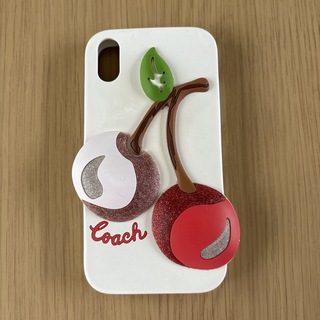 COACH - iPhone  XR  カバー　ケース　シリコン　コーチcoach チェリー