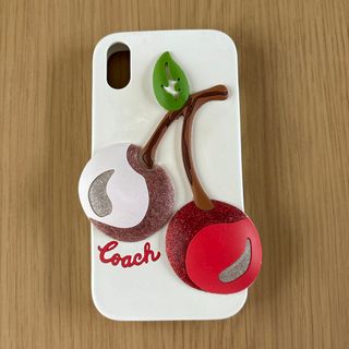 コーチ(COACH)のiPhone  XR  カバー　ケース　シリコン　コーチcoach チェリー(iPhoneケース)