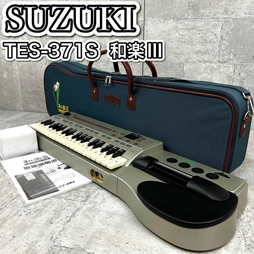 鈴木楽器製作所(スズキガッキセイサクショ)の希少 スズキ 和楽Ⅲ  わらくのひびき TES-371S 電子大正琴 動作品 楽器の鍵盤楽器(その他)の商品写真