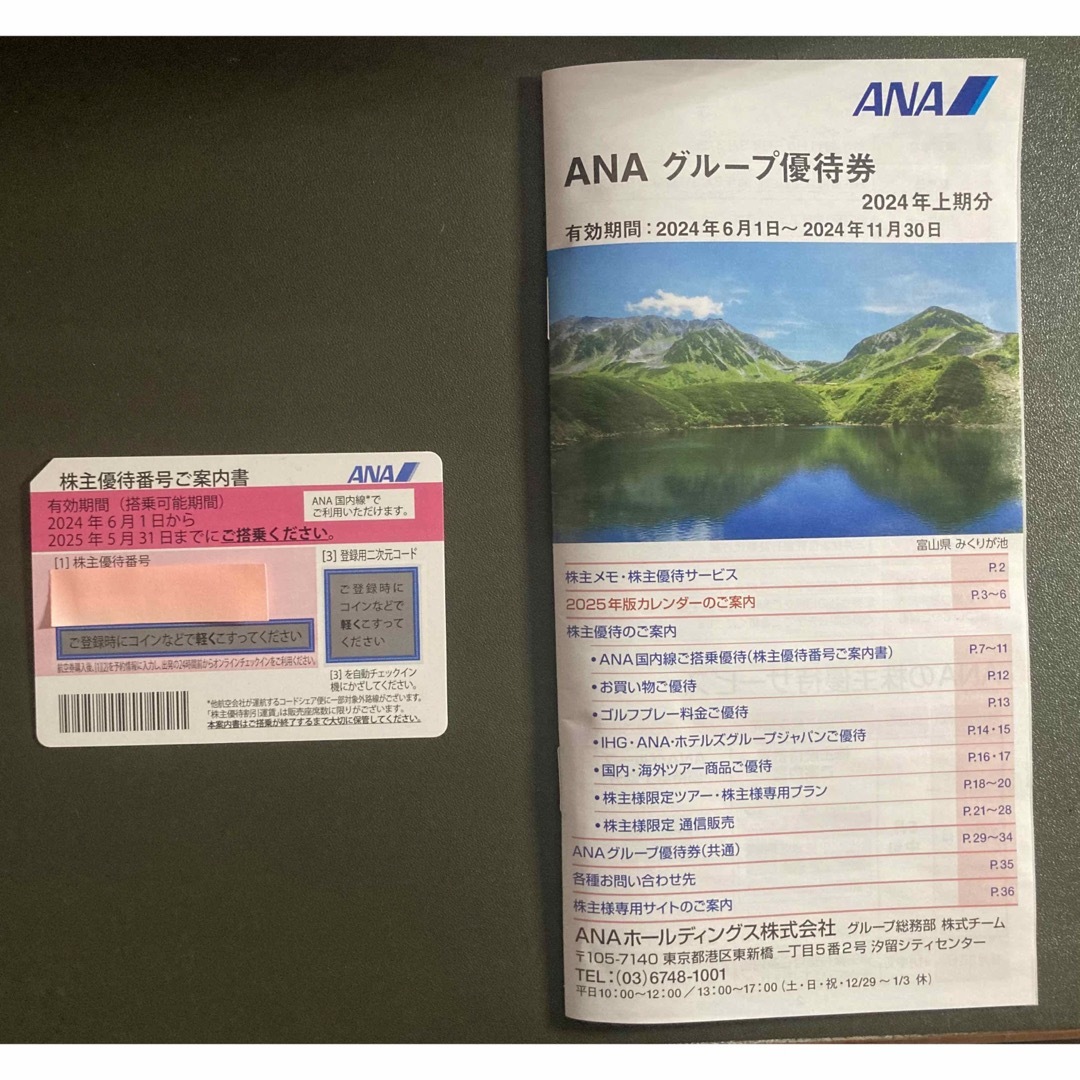 ANA(全日本空輸)(エーエヌエー(ゼンニッポンクウユ))のANA (全日空)株主優待券一式 チケットの乗車券/交通券(航空券)の商品写真