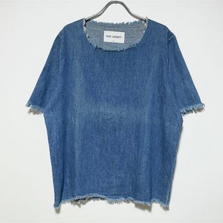 Maison Martin Margiela - our legacy アワーレガシー カットオフ デニム tシャツ ブルー