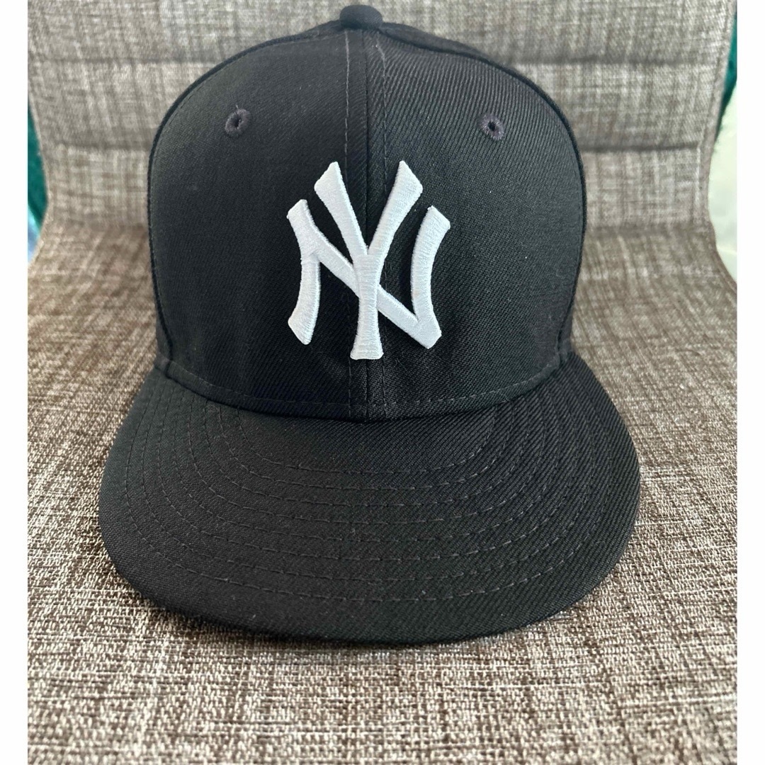 NEW ERA(ニューエラー)のNEWERA ニューヨークヤンキース キッズ キャップ 帽子ブラック キッズ/ベビー/マタニティのこども用ファッション小物(帽子)の商品写真