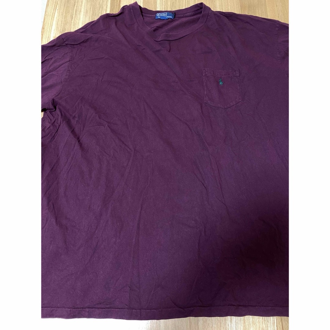 POLO RALPH LAUREN(ポロラルフローレン)のラルフローレン／ロングTシャツ／サイズ4XL／赤紫 メンズのトップス(シャツ)の商品写真