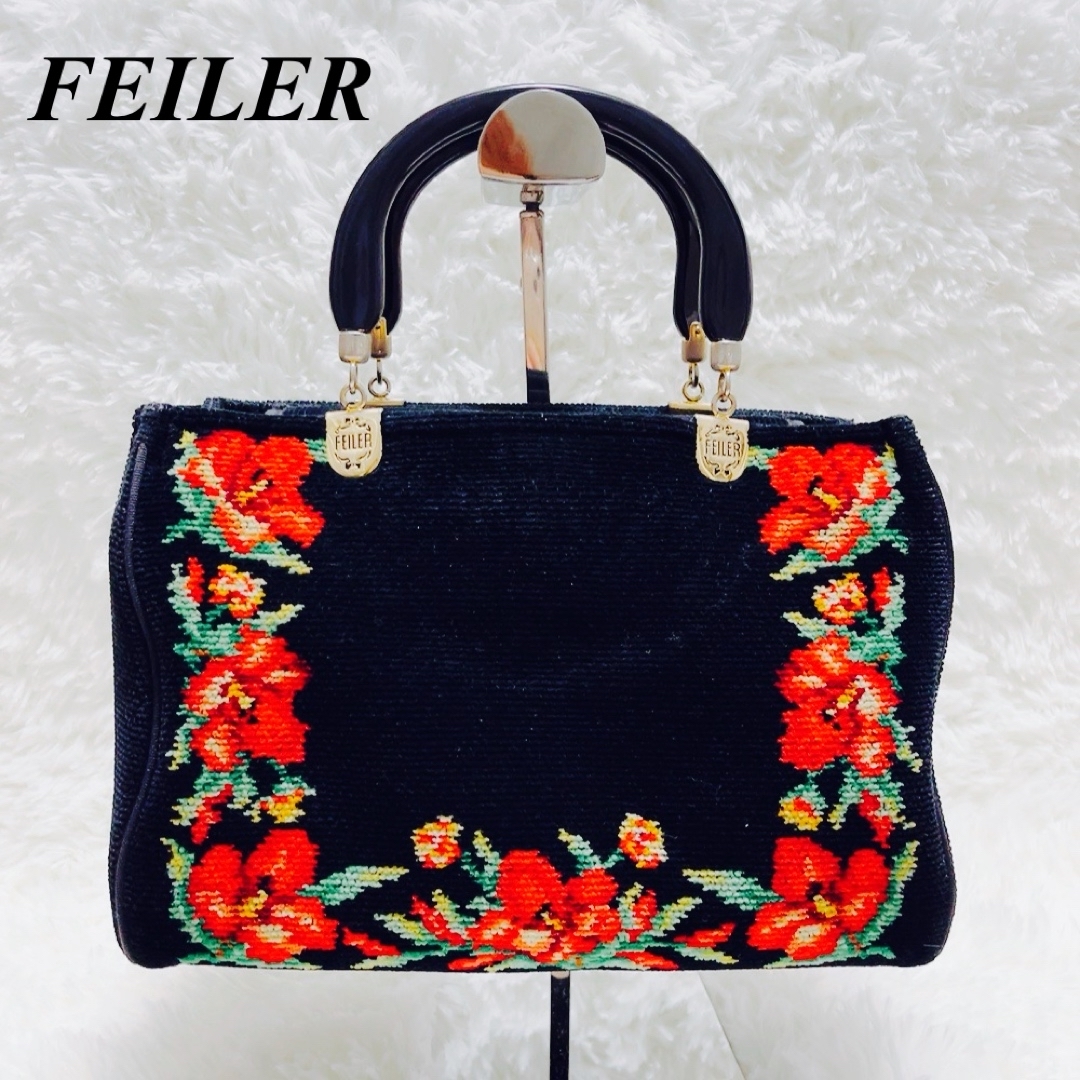 FEILER(フェイラー)のFEILER ハンドバッグ 花柄 フェイラー トート バッグ プラスチック レディースのバッグ(ハンドバッグ)の商品写真