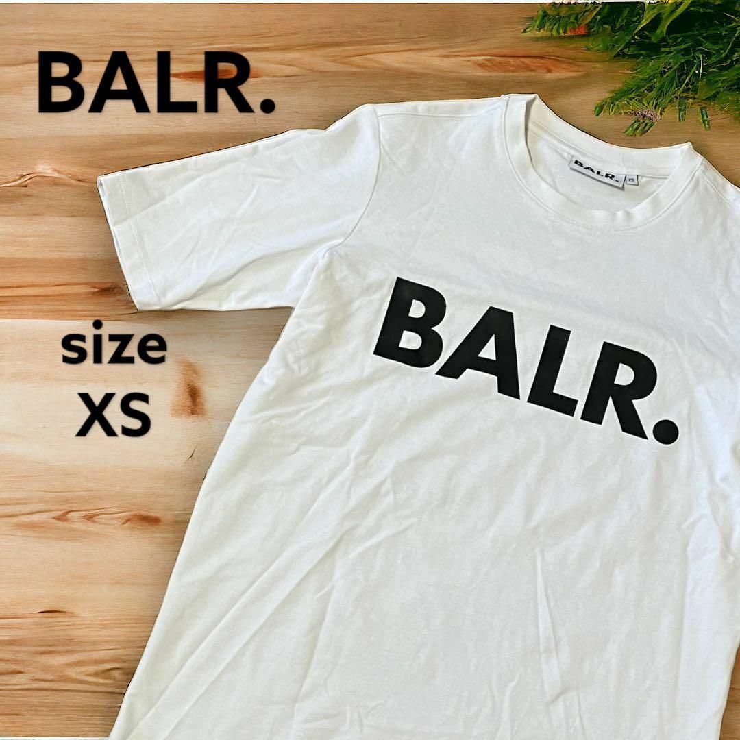 BALR. ボーラー Tシャツ 丸首 ホワイト 白 メンズ XS メンズのトップス(Tシャツ/カットソー(半袖/袖なし))の商品写真