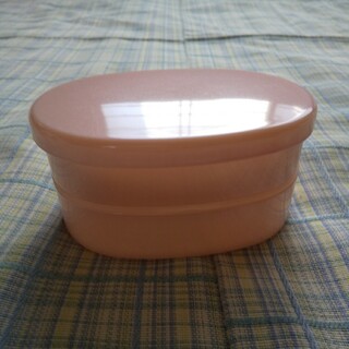 お弁当箱 ２段 小判型 ピンク(弁当用品)