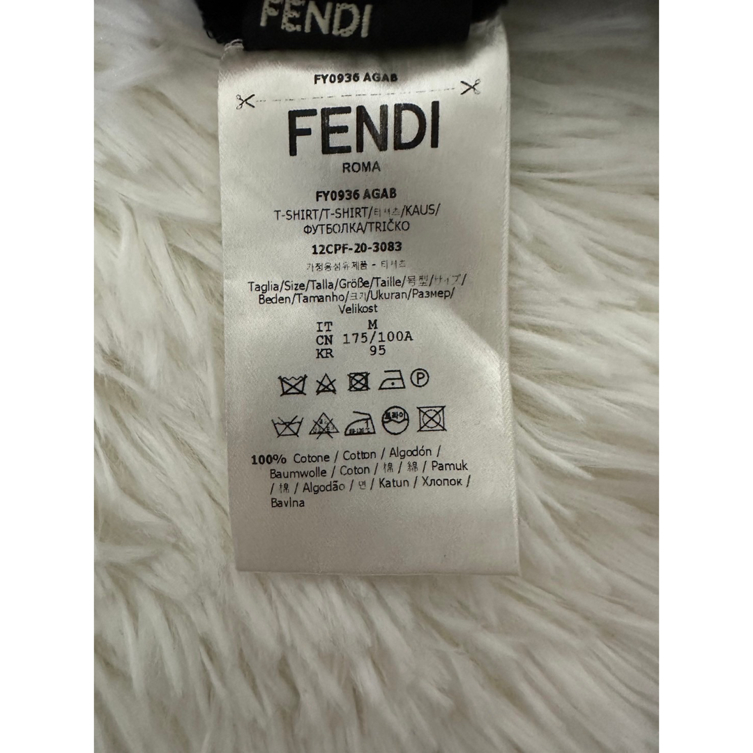 FENDI(フェンディ)の\美品/ FENDI FFヴァーティゴ柄 Tシャツ コットン ブラック Mサイズ メンズのトップス(Tシャツ/カットソー(半袖/袖なし))の商品写真