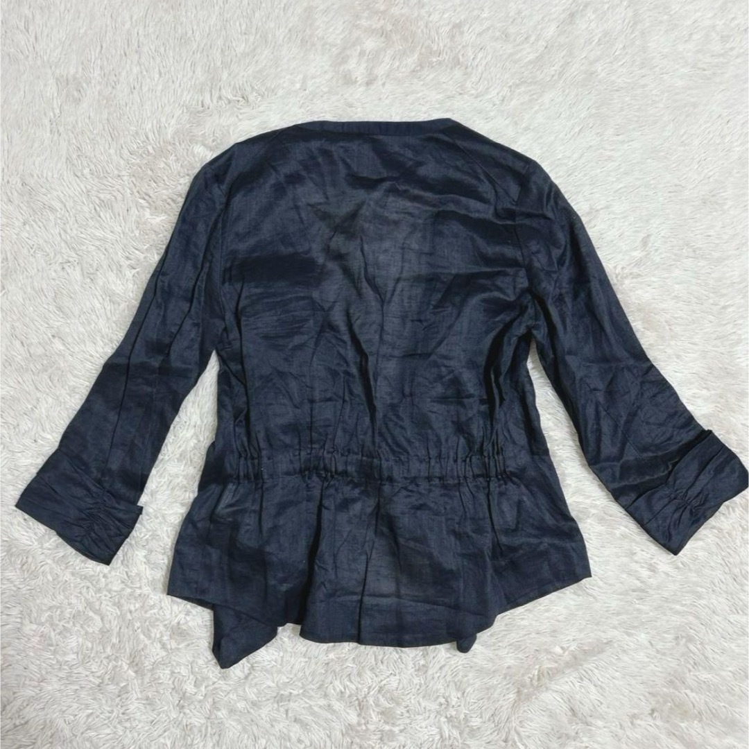 ハルズ・アミ リネンジャケット 美シルエット 高級 レディースのジャケット/アウター(その他)の商品写真