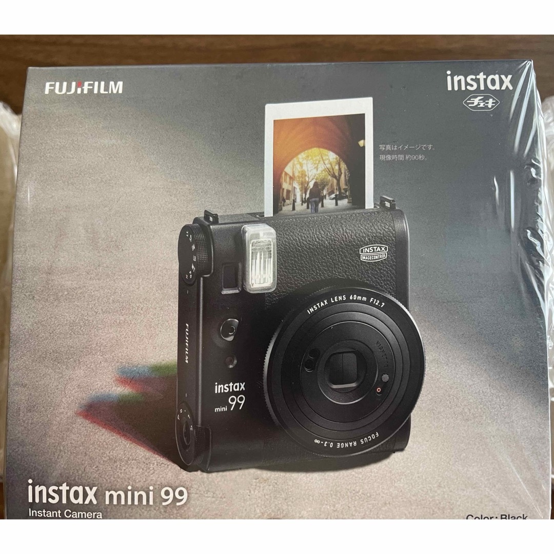 富士フイルム(フジフイルム)のチェキ instax mini 99 （ブラック）新品未開封品 スマホ/家電/カメラのカメラ(フィルムカメラ)の商品写真