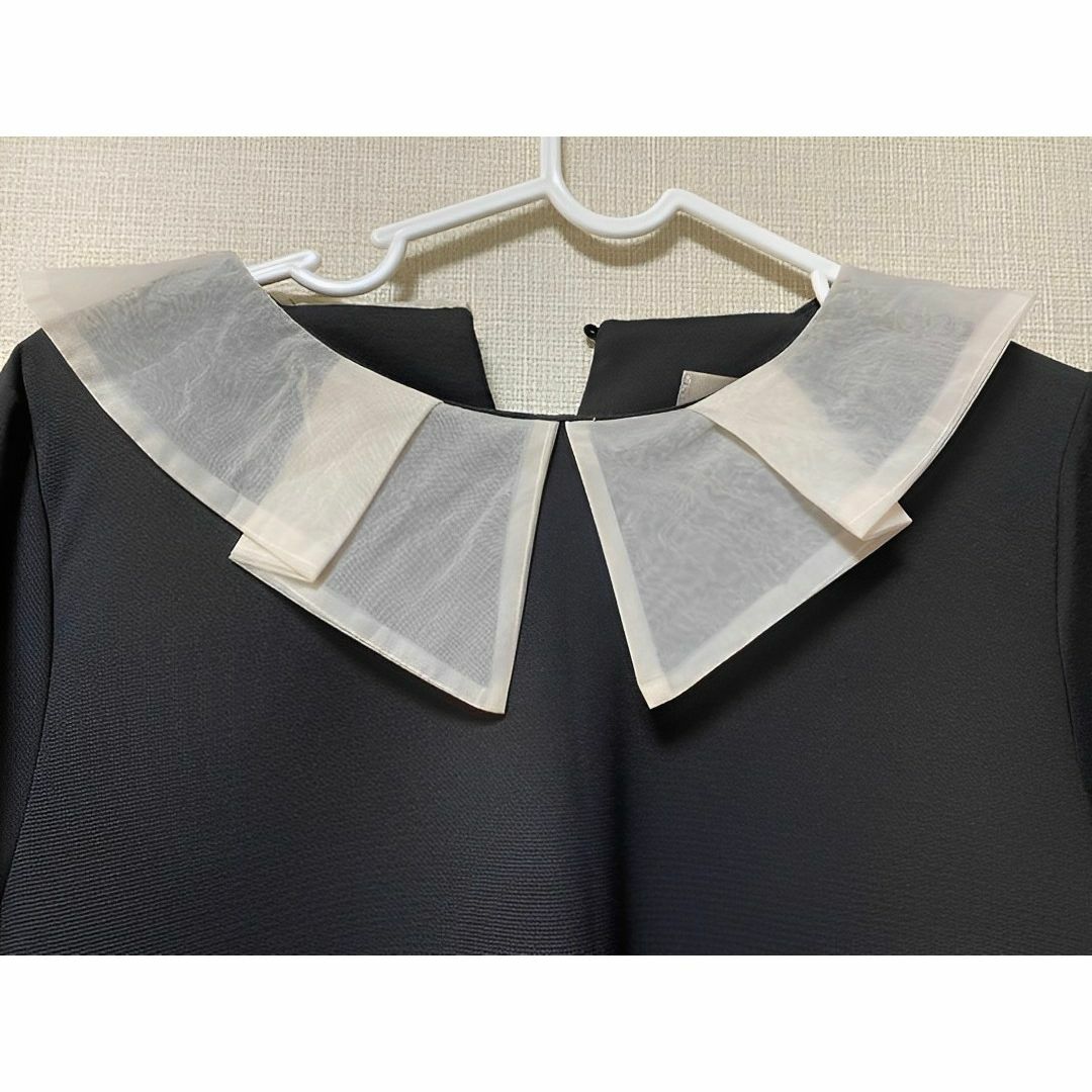 F9055 レディースワンピース　ひざ丈ドレス　韓国　黒 レディースのワンピース(ひざ丈ワンピース)の商品写真