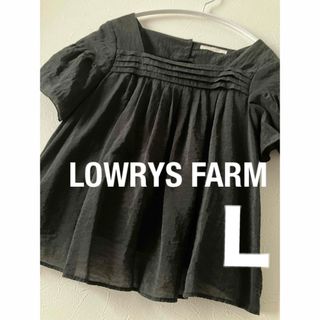 LOWRYS FARM - LOWRYS FARM ローリーズファーム　　レディースブラウス　　黒/Ｌ