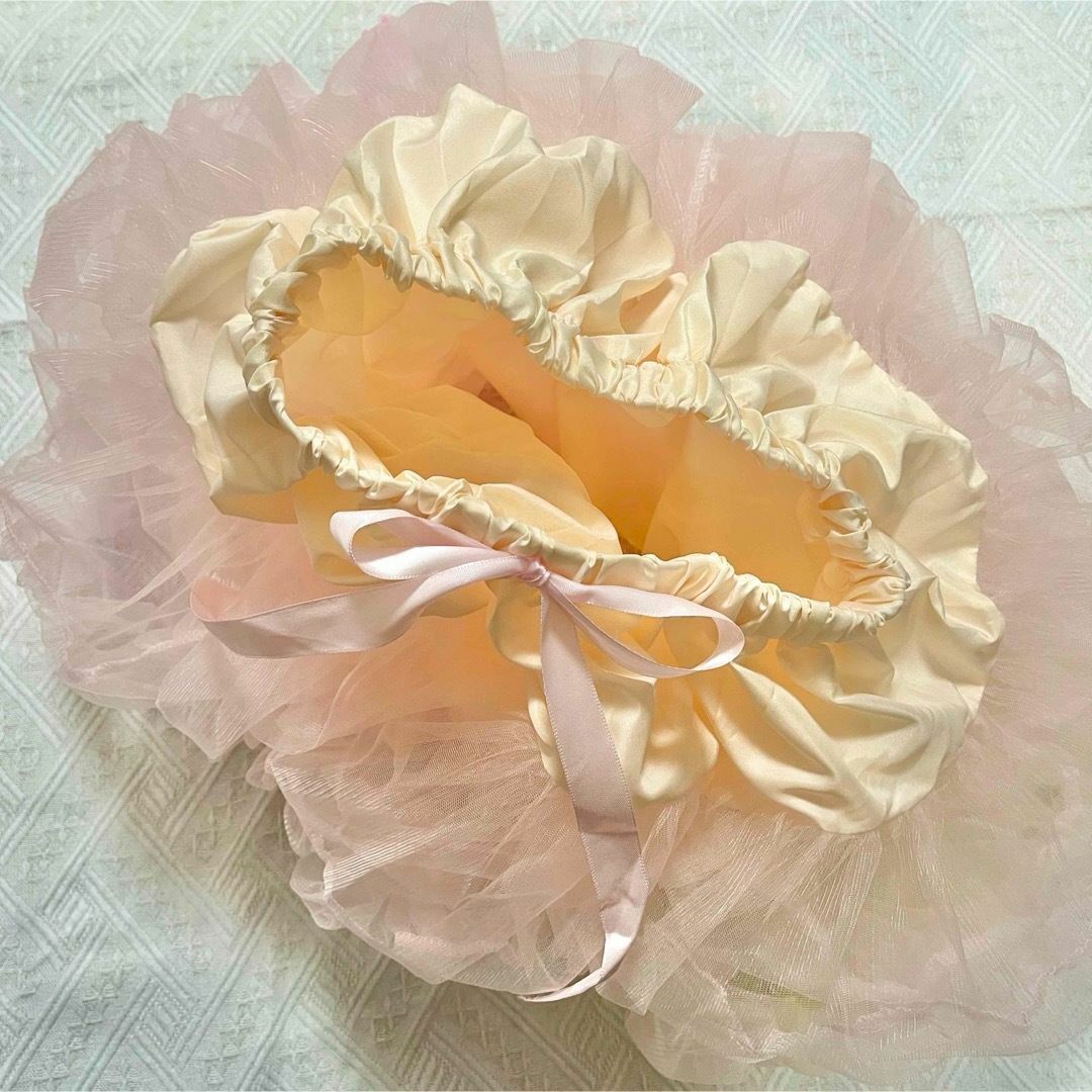 パニエ オレンジ×カラフル 45cm コスプレ ロリータ ゴスロリ ボリューム レディースのスカート(その他)の商品写真