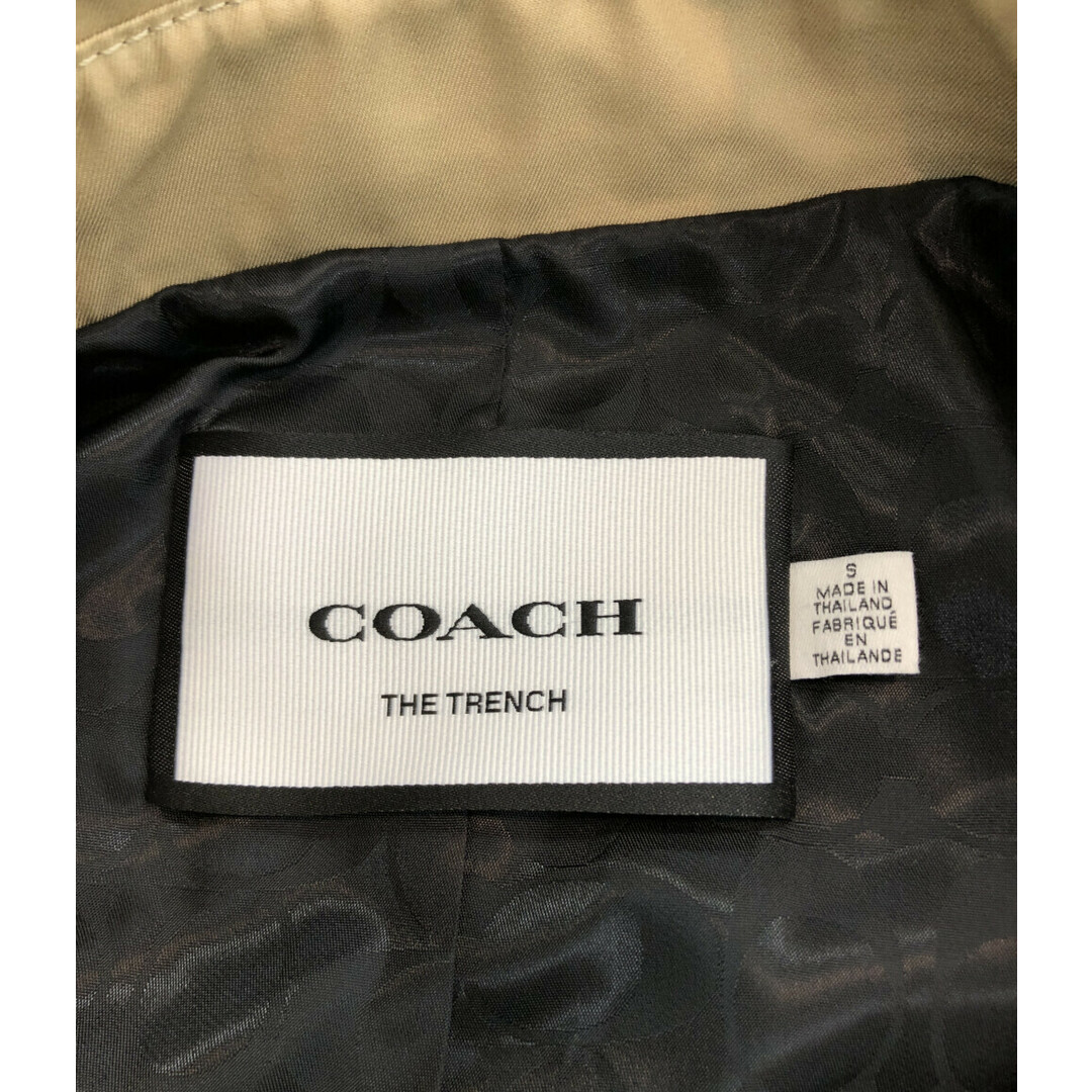 COACH(コーチ)のコーチ COACH ソリッド ミッド トレンチコート レディース S レディースのジャケット/アウター(トレンチコート)の商品写真