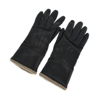 PICAROS GLOVES ピカロスグローブ 手袋 - 紺xベージュ 【古着】【中古】(手袋)