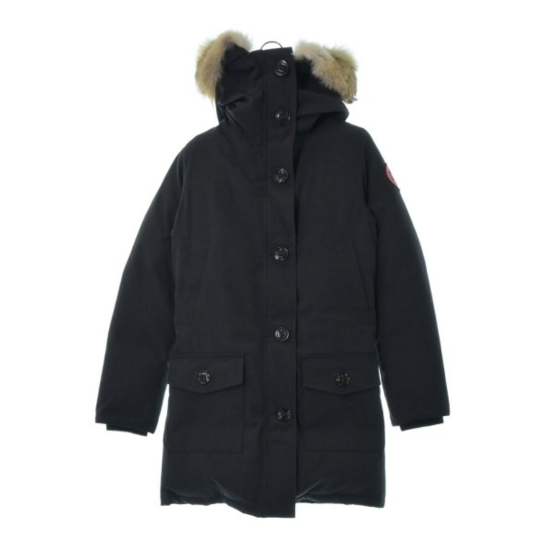 CANADA GOOSE(カナダグース)のCANADA GOOSE カナダグース ダウンコート S 黒 【古着】【中古】 レディースのジャケット/アウター(ダウンコート)の商品写真