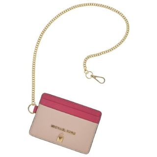 MICHAEL KORS マイケルコース カードケース - ピンク 【古着】【中古】(名刺入れ/定期入れ)