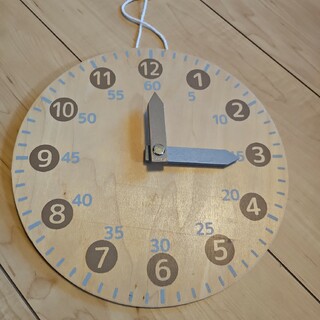 3COINS スリーコインズ 知育時計 おもちゃの時計(知育玩具)