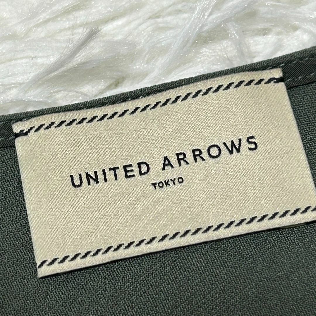 District United Arrows(ディストリクトユナイテッドアローズ)のユナイテッド アローズ Tシャツ/カットソー(七分/長袖) 36 緑 ✓3410 レディースのトップス(Tシャツ(長袖/七分))の商品写真