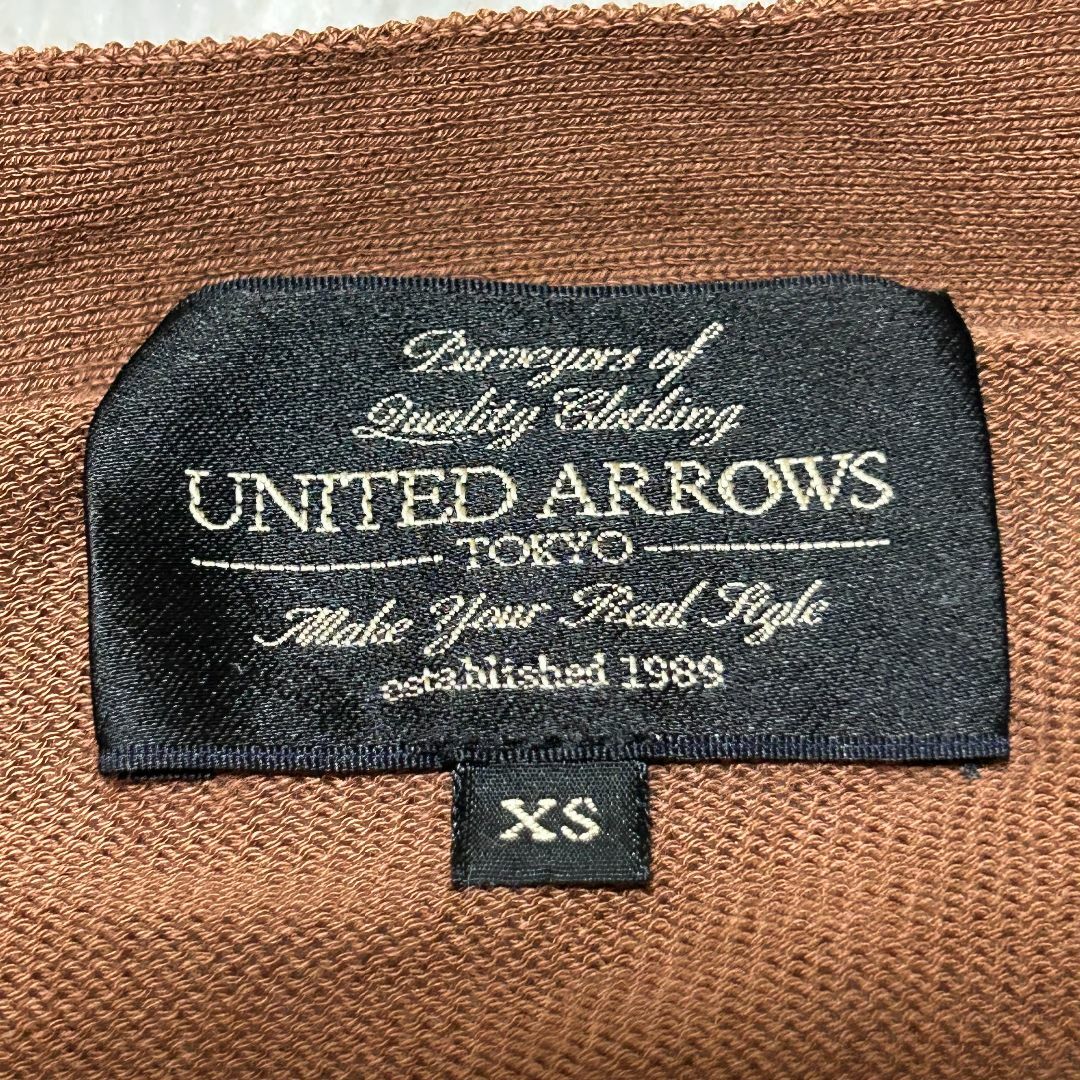 District United Arrows(ディストリクトユナイテッドアローズ)の【超美品】ユナイテッド アローズ カーディガン/ボレロ XS 茶色 ✓3409 レディースのトップス(カーディガン)の商品写真