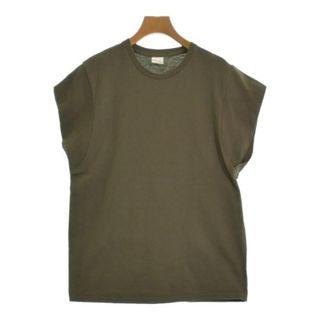 PRE_ プレ Tシャツ・カットソー -(M位) カーキ 【古着】【中古】(カットソー(半袖/袖なし))