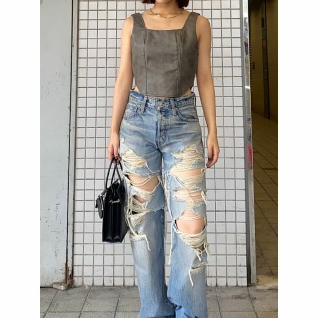 moussy(マウジー)のMOUSSY♡MIDRISE STRAIGHT レディースのパンツ(デニム/ジーンズ)の商品写真