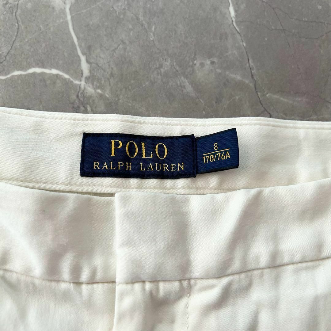 POLO RALPH LAUREN(ポロラルフローレン)のポロラルフローレン ホワイト チノパン ストレッチあり さいす8 レディースのパンツ(チノパン)の商品写真