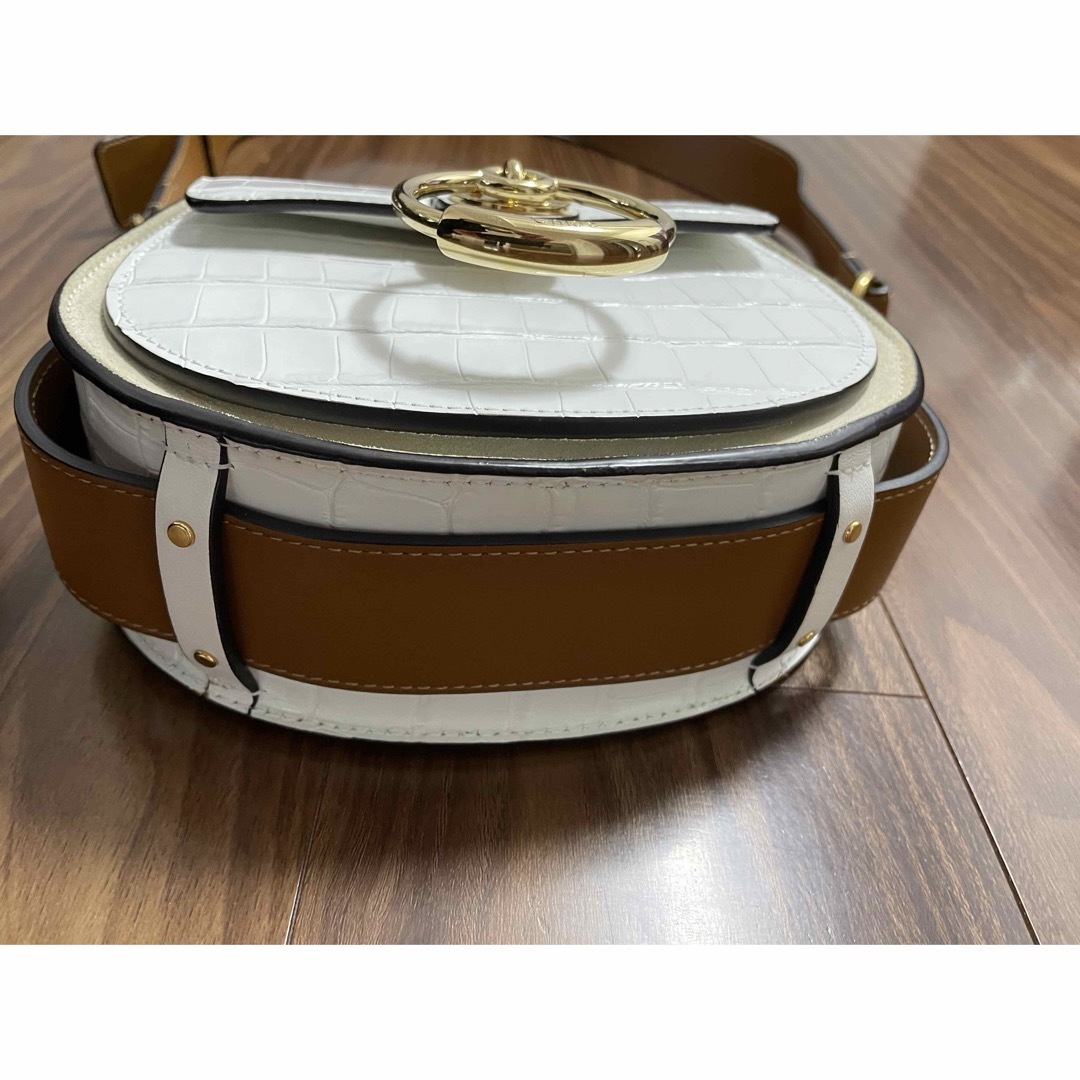Chloe(クロエ)のTESS■CHLOE クロエ スモール バッグ クロコ押 カーフ ホワイト レディースのバッグ(ショルダーバッグ)の商品写真