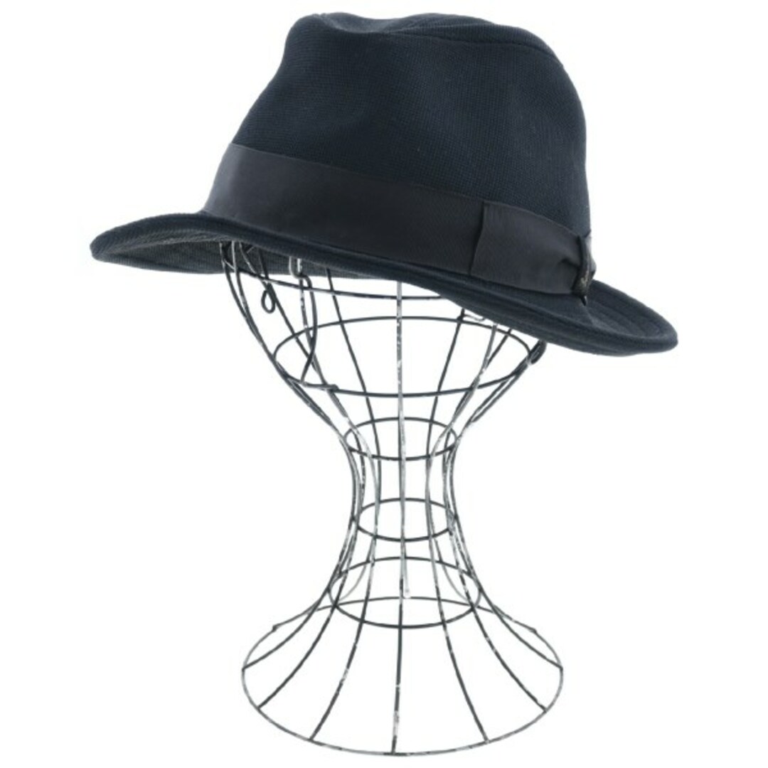 Borsalino(ボルサリーノ)のBorsalino ボルサリーノ ハット 58cm 黒 【古着】【中古】 メンズの帽子(ハット)の商品写真