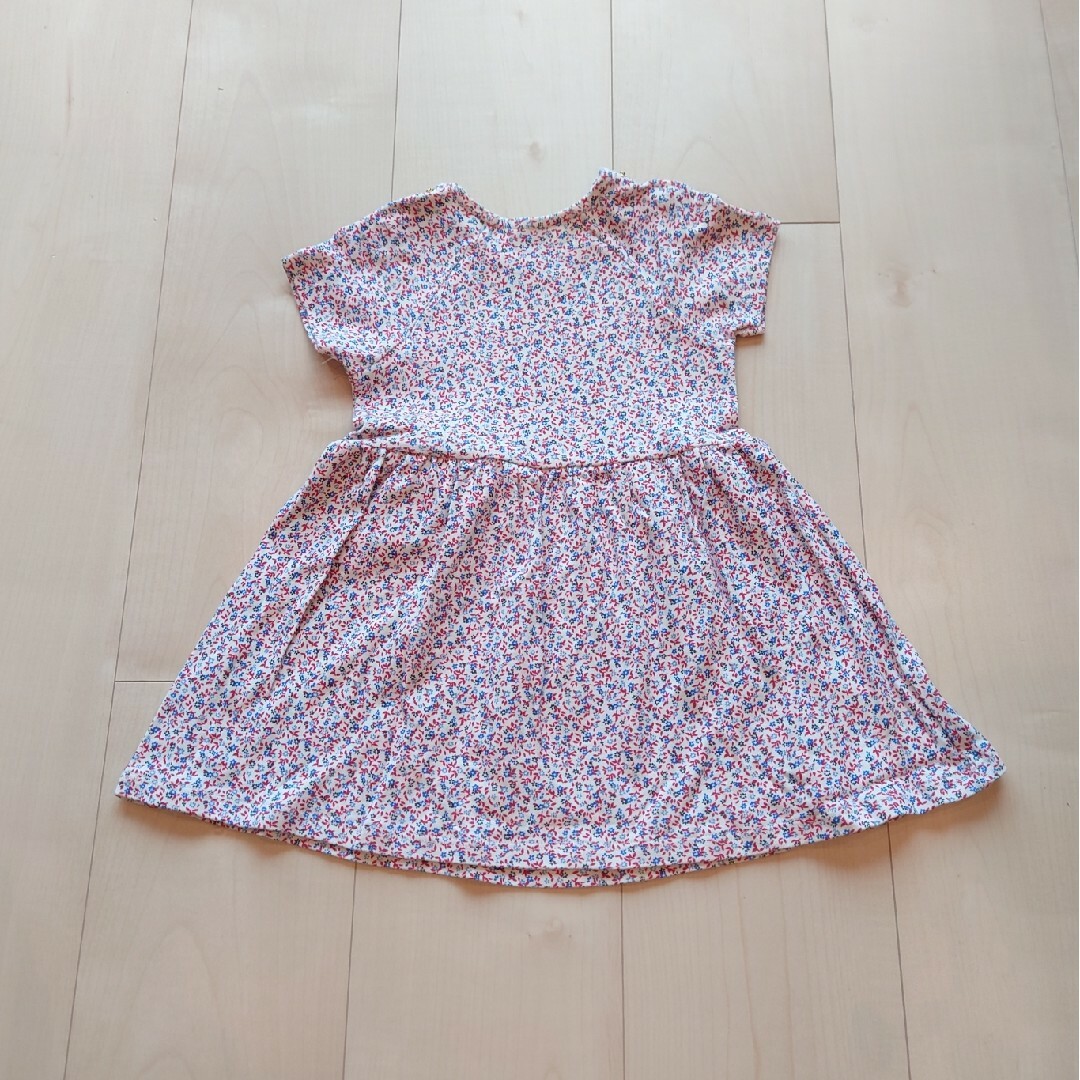 PETIT BATEAU(プチバトー)のPETIT BATEAU　ワンピース　小花柄　18M キッズ/ベビー/マタニティのベビー服(~85cm)(ワンピース)の商品写真