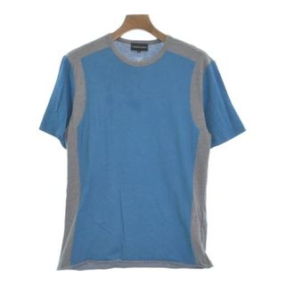 エンポリオアルマーニ(Emporio Armani)のEMPORIO ARMANI Tシャツ・カットソー M 水色xグレー 【古着】【中古】(Tシャツ/カットソー(半袖/袖なし))