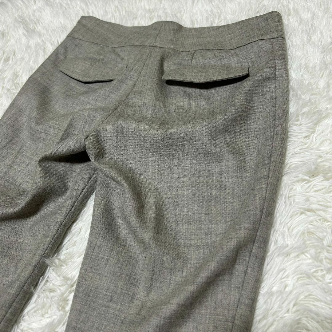 UNTITLED(アンタイトル)の【超美品】アンタイトル クロップドパンツ 2 グレー 裏地付き ✓3391 レディースのパンツ(クロップドパンツ)の商品写真