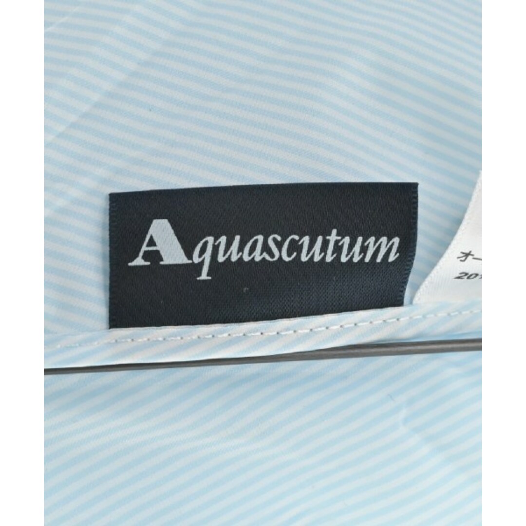 AQUA SCUTUM(アクアスキュータム)のAQUASCUTUM アクアスキュータム 傘 - 水色x白(ストライプ) 【古着】【中古】 レディースのファッション小物(傘)の商品写真