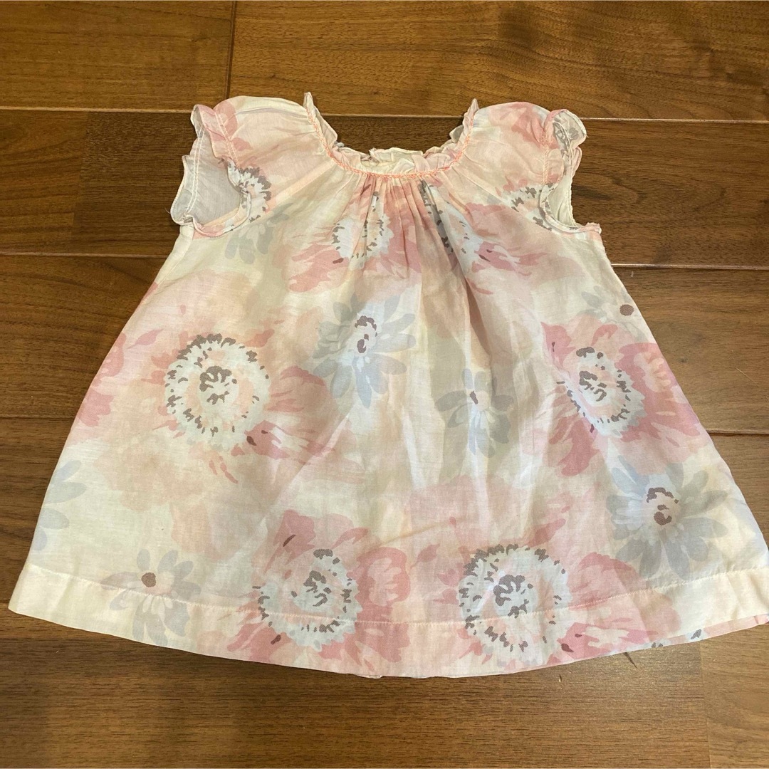 Bonpoint(ボンポワン)のボンポワン ワンピース12m 80サイズ　チュニック キッズ/ベビー/マタニティのキッズ服女の子用(90cm~)(ワンピース)の商品写真