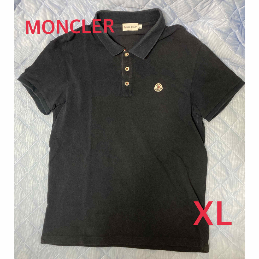 MONCLER(モンクレール)のMONCLER モンクレール ワンポイントロゴ ポロシャツ  XL ネイビー メンズのトップス(ポロシャツ)の商品写真