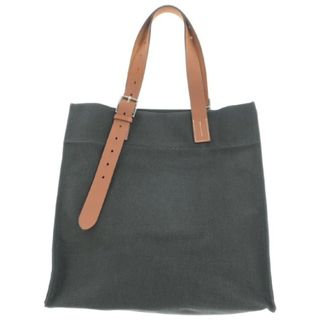 エルメス(Hermes)のHERMES エルメス トートバッグ - チャコールグレーx茶 【古着】【中古】(トートバッグ)