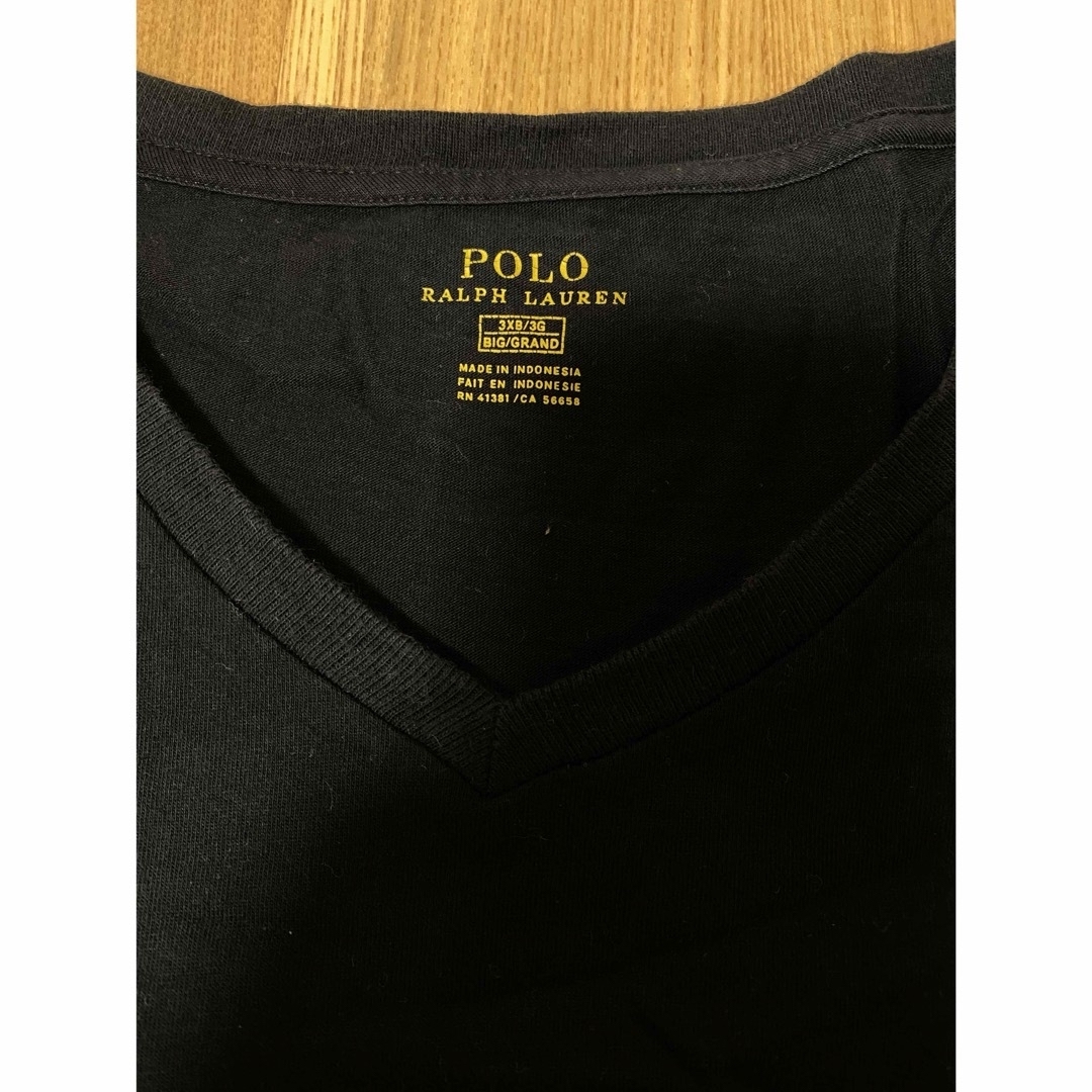 POLO RALPH LAUREN(ポロラルフローレン)のラルフローレン／ロングTシャツ／サイズ3XL／ブラック／ゆるダボ メンズのトップス(Tシャツ/カットソー(七分/長袖))の商品写真