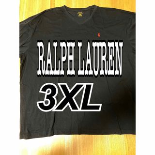 ポロラルフローレン(POLO RALPH LAUREN)のラルフローレン／ロングTシャツ／サイズ3XL／ブラック／ゆるダボ(Tシャツ/カットソー(七分/長袖))