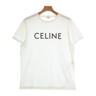 セリーヌ(celine)のCELINE セリーヌ Tシャツ・カットソー M 白 【古着】【中古】(Tシャツ/カットソー(半袖/袖なし))